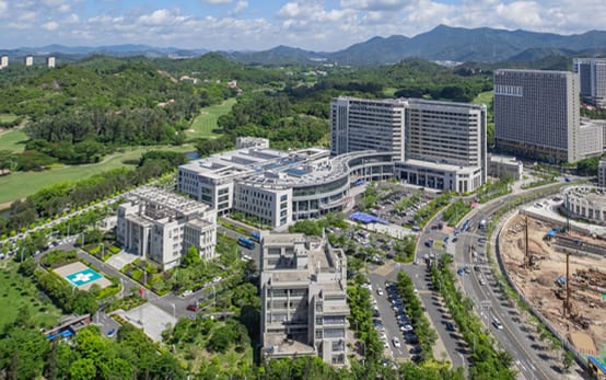 Aerial view of Shenzhen University General Hospital published in its official city profile